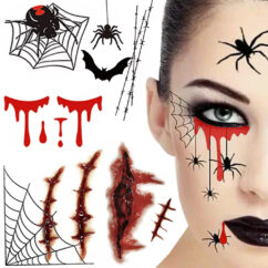 Halloweeni kleepsud nahale kleepimiseks.