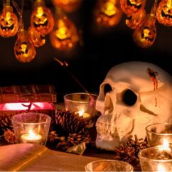 Halloweeni lambikett kõrvitsad.