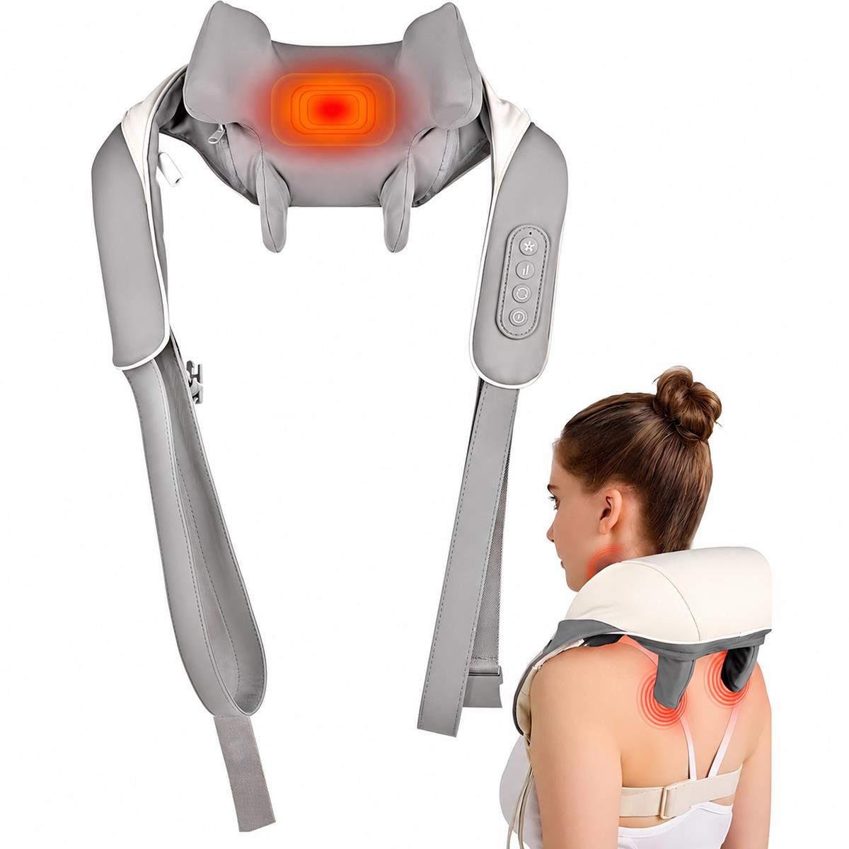 Shiatsu massaažiseade seljale ja kaelale.