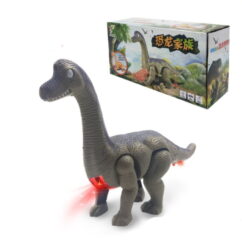 Led valgsutusega roheline kõndiv dinosaurus.