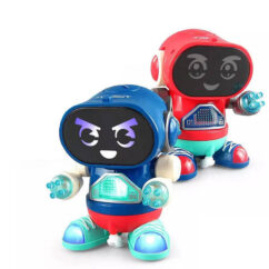 Led valgustusega laste robotid sinine ja punane.