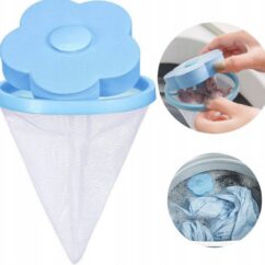 Pesumasina sõel pesumasinas ja eemaldatuna masinast pärast pesu.