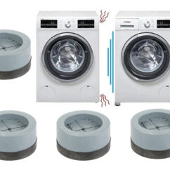 Pesumasina hallid kummist jalad 4tk koos kahe pesumasinaga.