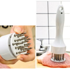 Liha augustaja koos liha ja karbiga.