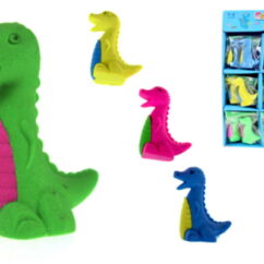 Dinosauruse kujulised kustukummid.