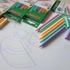 Alpino kvaliteetsed vildikad pastelsetes toonides, karbis 6tk