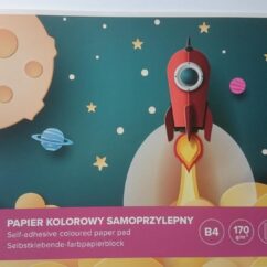 Värvipaber plokk isekleepuv.