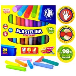 Astra plastiliin 24 tooni kollases karbis.