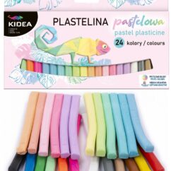 Kidea pehme plastiliin pastelsetes toonides.