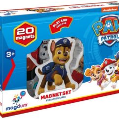 Magnetid käpapatrull sinises karbis.