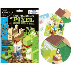 Kidea loominguline komplekt arvutimängu huvilistele pixel teemaline, millega saab värvida, meisterdada, kleepida.