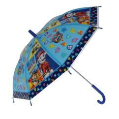 Sinistes toonides laste vihmavari käpapatrulli tegelastega.