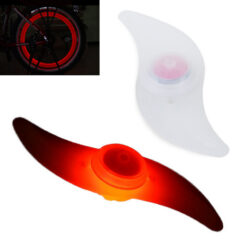 Oranž led valgustusega silikoonist jalgratta kodara valgustuskate.