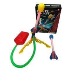 Laste mäng rakett stabiliseeriva alusega ja pealeastutava õhkpadjaga. Komplektis 2 "raketti".