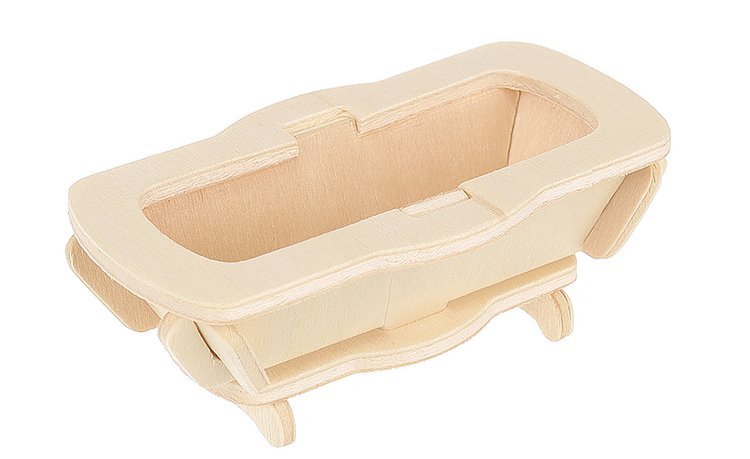 Nukumööbli komplekti puidust vann.
