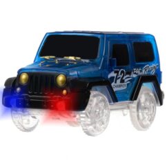 Sinine auto led tuledega.