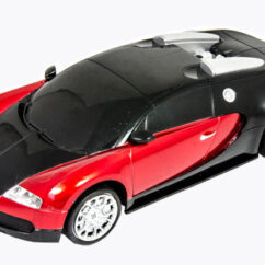 Laste mänguasi punane Bugatti.