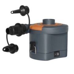 Patareidel töötav hall pump madratsite , veemänguväljakute, basseinide õhuga täitmiseks.