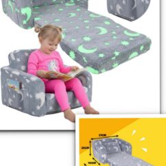 Hall laste tugitool helendavate elementidega koos istuva lapsega.