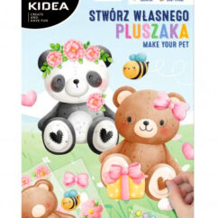 Loominguline komplekt, mille kaanel on karu ja panda.