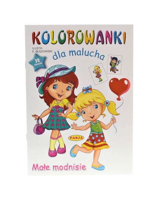 Tüdrukute värviraamat, erinevate ilusate ja värvitavate piltidega, 32 leheküljega ning kenade kleepsudega.
